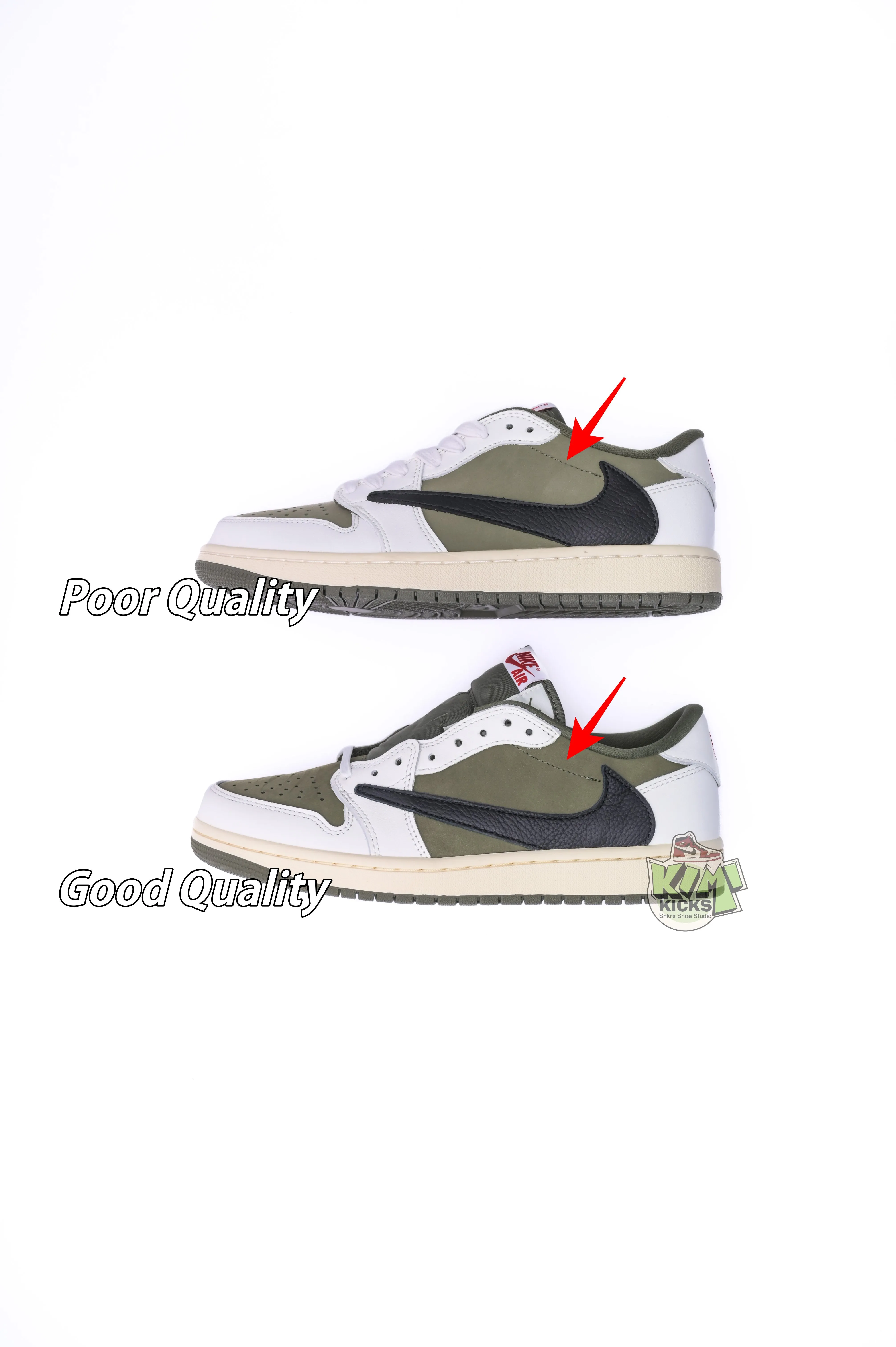 Kimikick Travis Scottx Jordan Air Jordan 1Low OG “Medium Olive” 0121