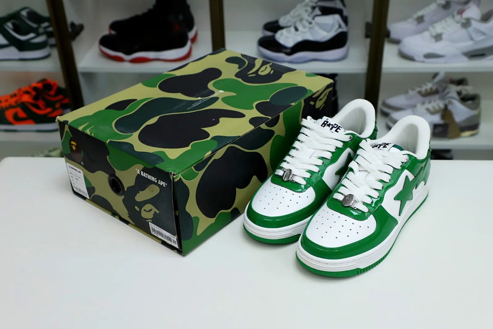 Kimikick BAPE BAPESTA 'GREEN' 0120