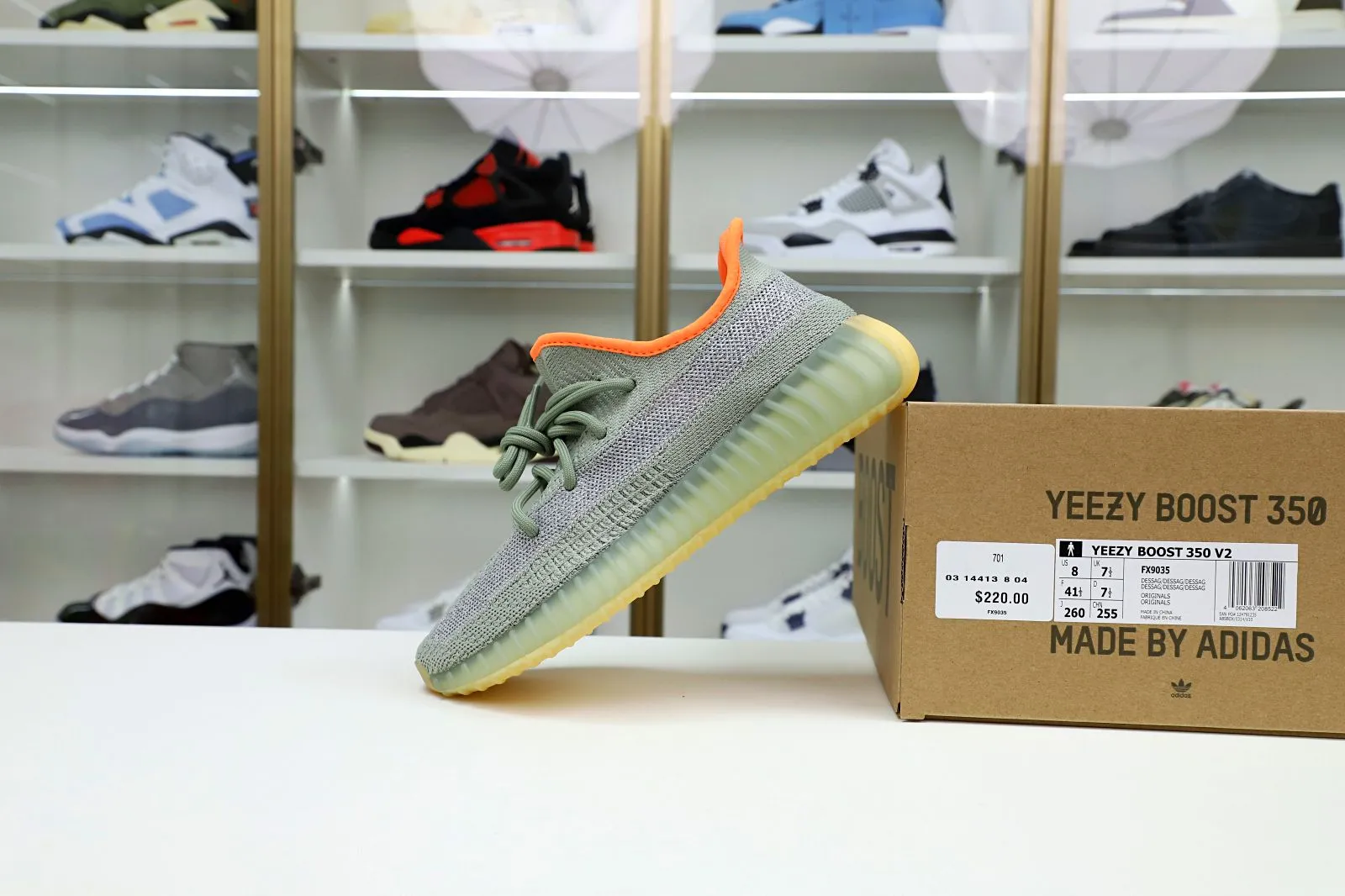 Reps Kimi kick YEEZY BOOST 350 V2 'DESERT SAGE' 0117