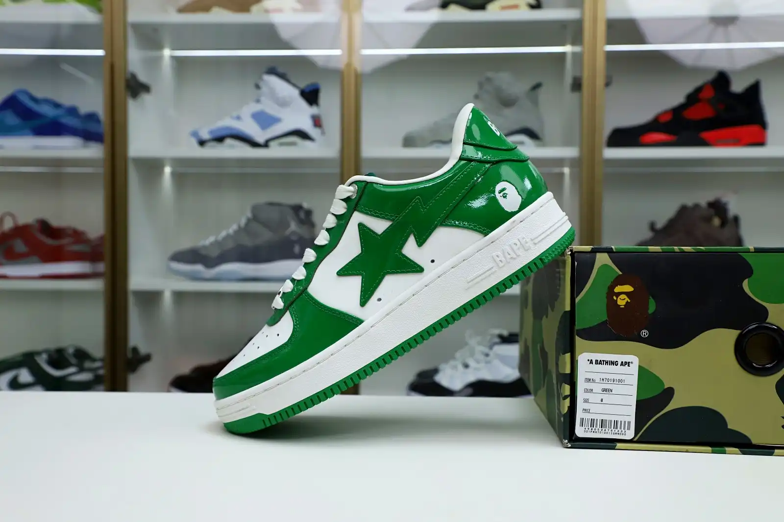 Kimikick BAPE BAPESTA 'GREEN' 0126