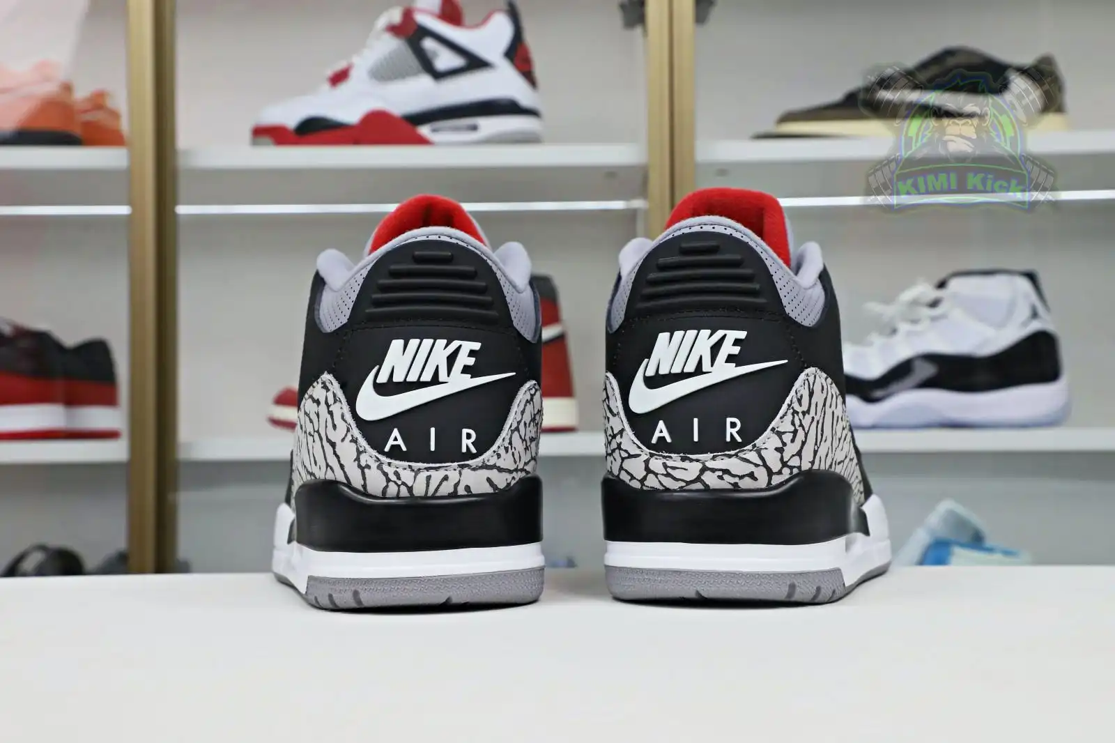 Kimikick Jordan Air Jordan 3 retro blackcement  2018（854262-001） 0127