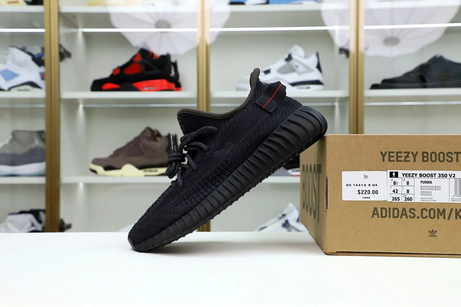 Rep Kimi kick YEEZY BOOST 350 V2 'BLACK NON-REFLECTIVE' 0117