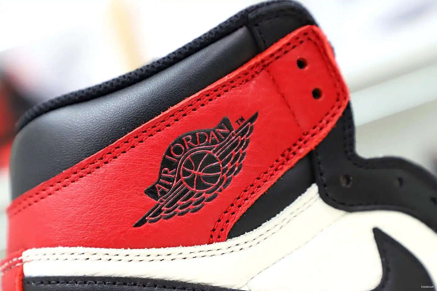 JORDAN HIGH OG 1 AIR RETRO TOE' Kimikick 'BRED 0210