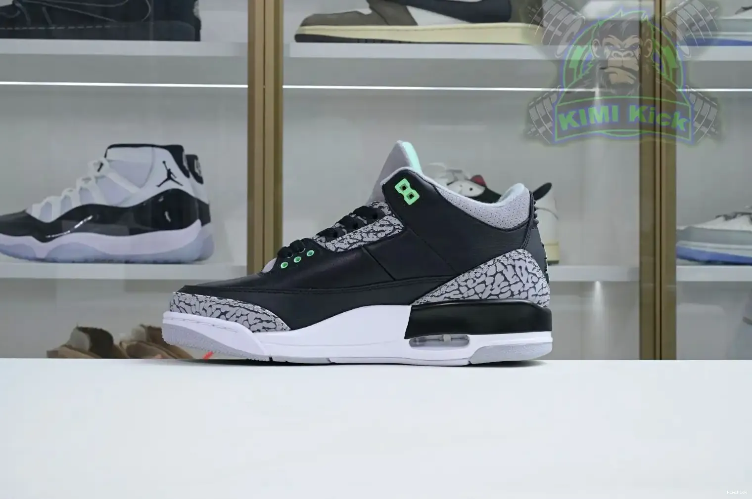 Glow Air Jordan 3 Green Kimikick 0207