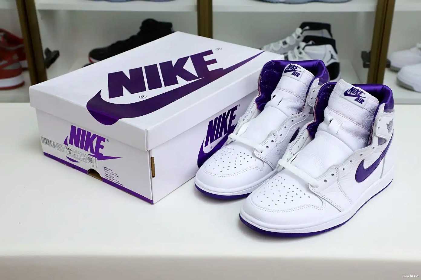 Purple High Air 1 Jordan Kimikick Court OG 0210