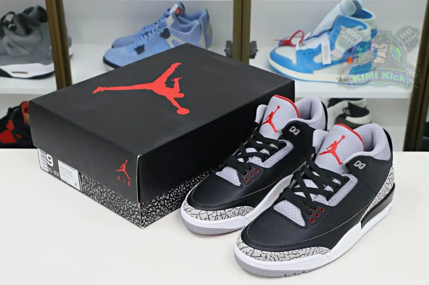 Jordan  Jordan 3 Air retro Kimikick 2018（854262-001） blackcement 0214