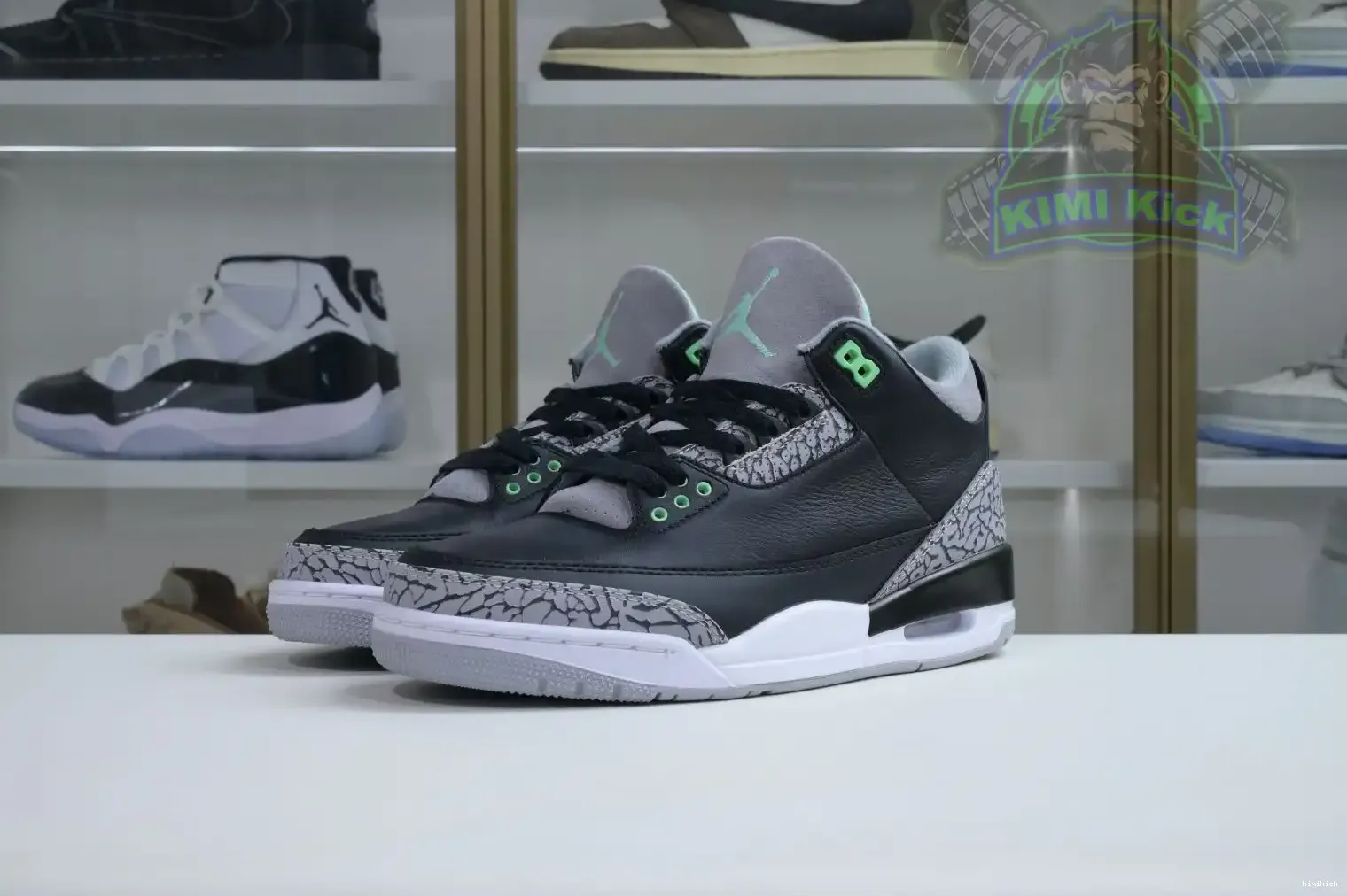 Glow Air Jordan 3 Green Kimikick 0207