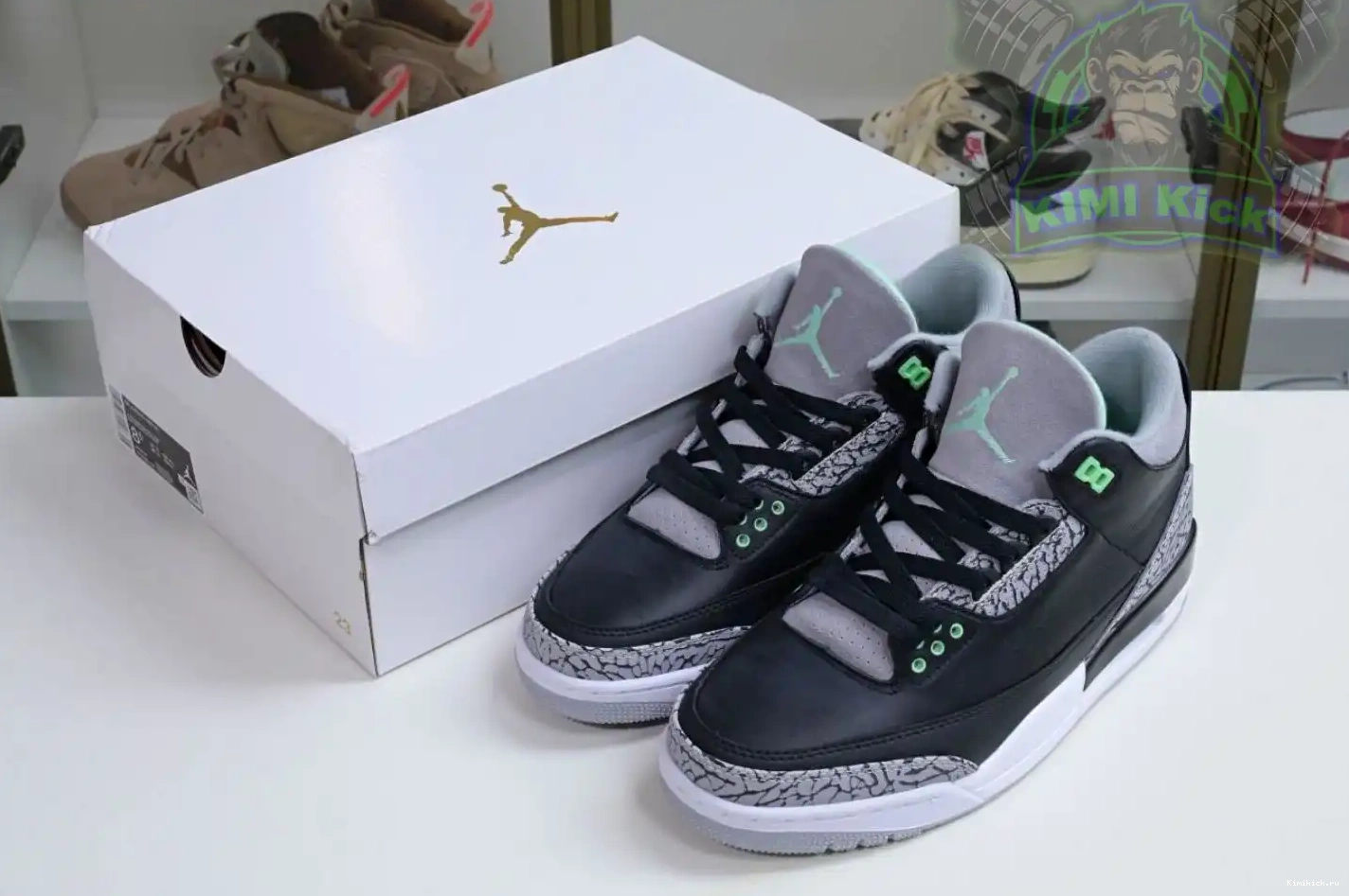 Kimikick 3 Green Air Jordan Glow 0213