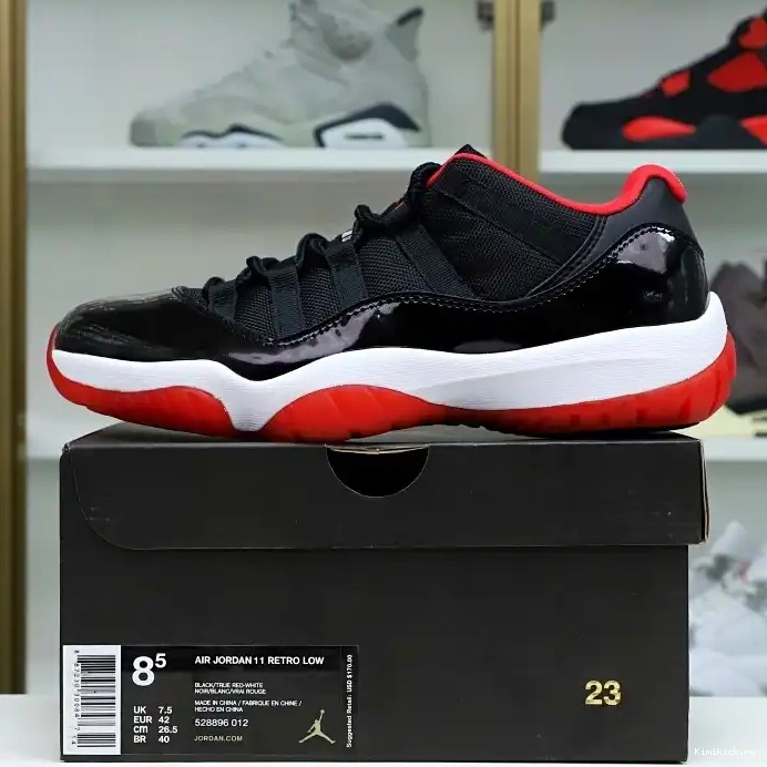 Kimikick JORDAN BRED 11 RETRO AIR LOW 0212