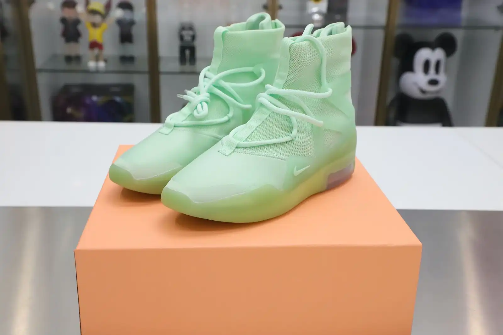 Kimikick Nike Air Fear of God 1  frosted spruce fog 0201