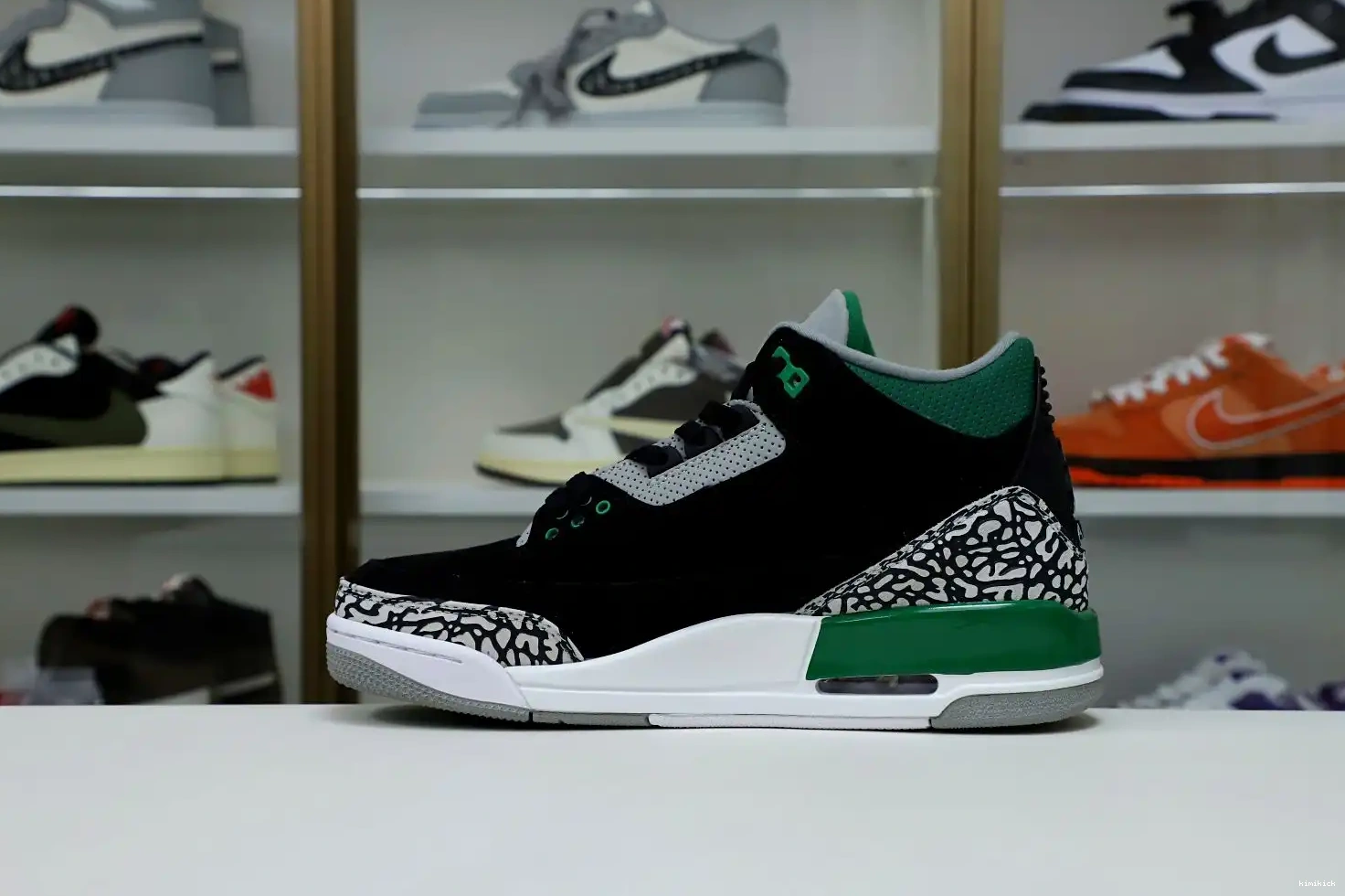 Kimikick JORDAN 3 PINE GREEN AIR 0222