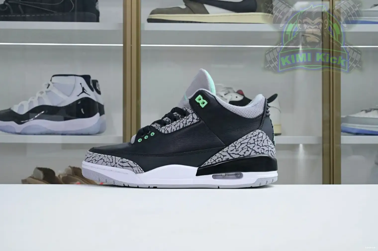 Glow Air Jordan 3 Green Kimikick 0207