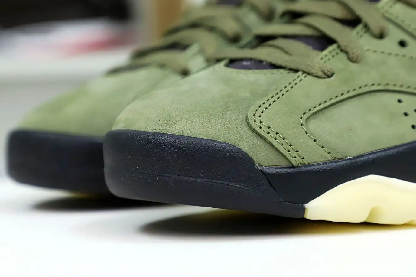 RETRO X JORDAN 'OLIVE' 6 AIR SCOTT TRAVIS Kimikick 0216