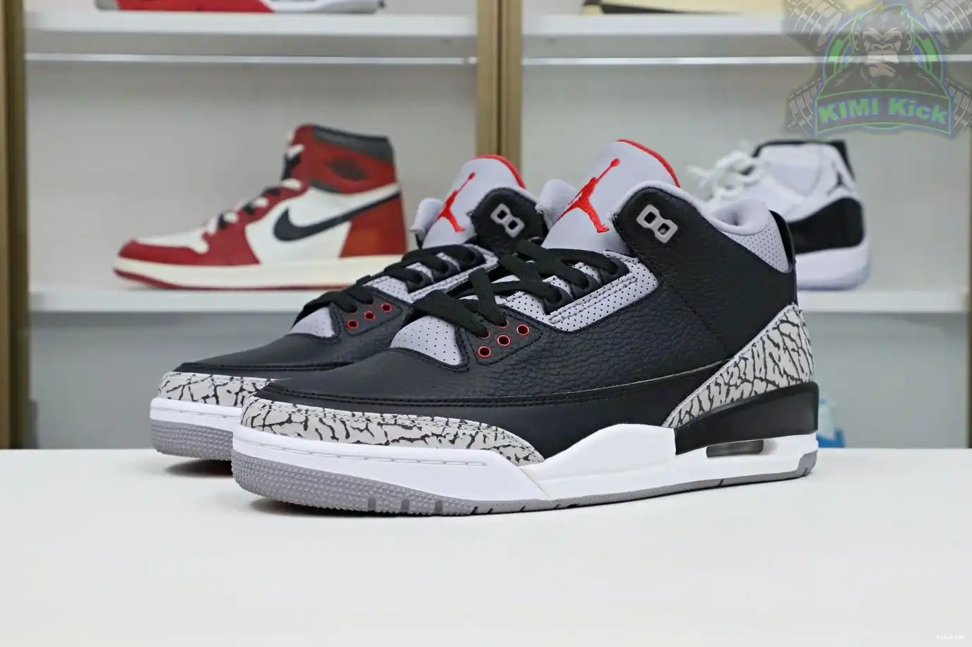 Jordan  Jordan 3 Air retro Kimikick 2018（854262-001） blackcement 0214