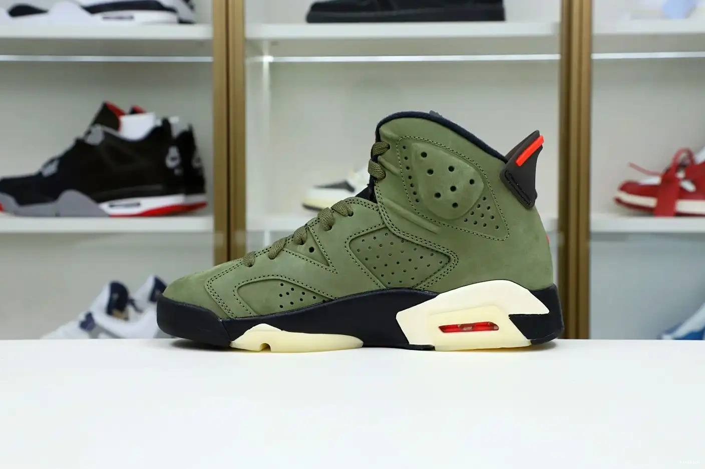 'OLIVE' RETRO Kimikick 6 JORDAN TRAVIS AIR SCOTT X 0210