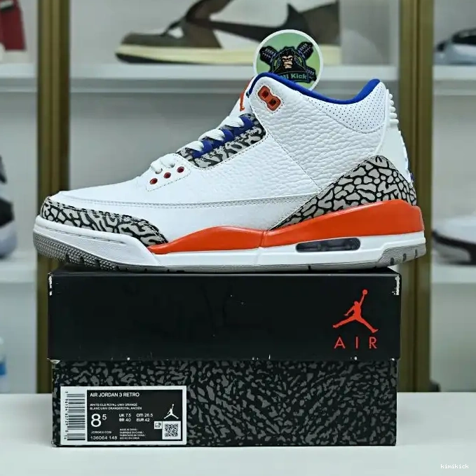 Kimikick AIR JORDAN 3 'KNICKS' RETRO 0223