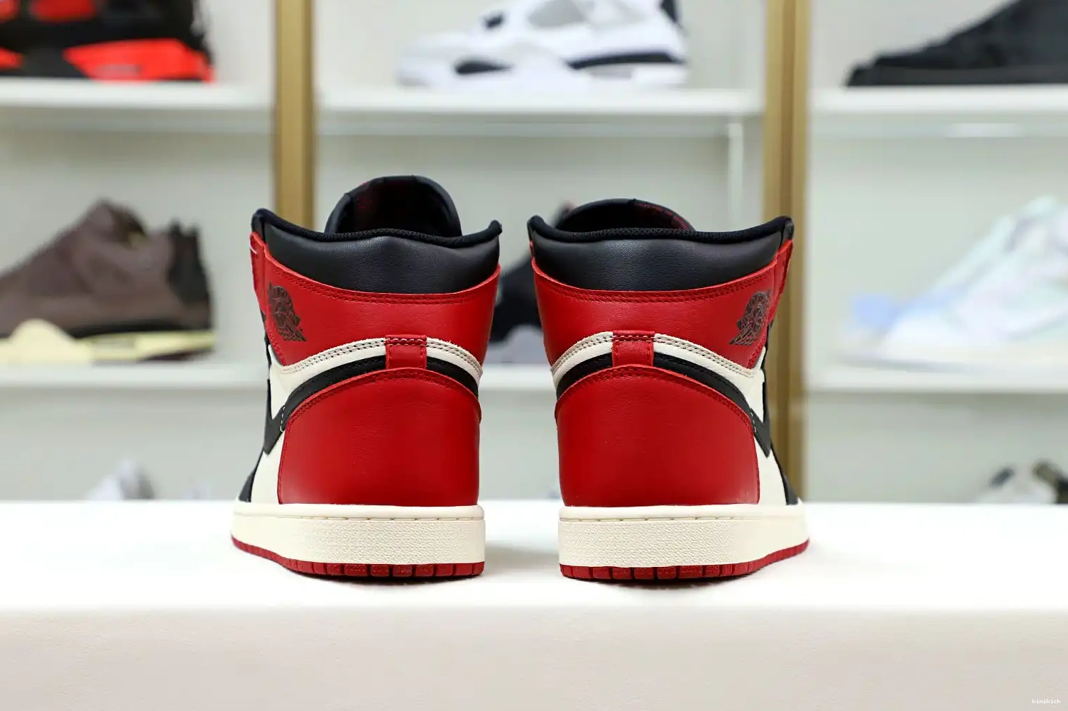 JORDAN HIGH OG 1 AIR RETRO TOE' Kimikick 'BRED 0210