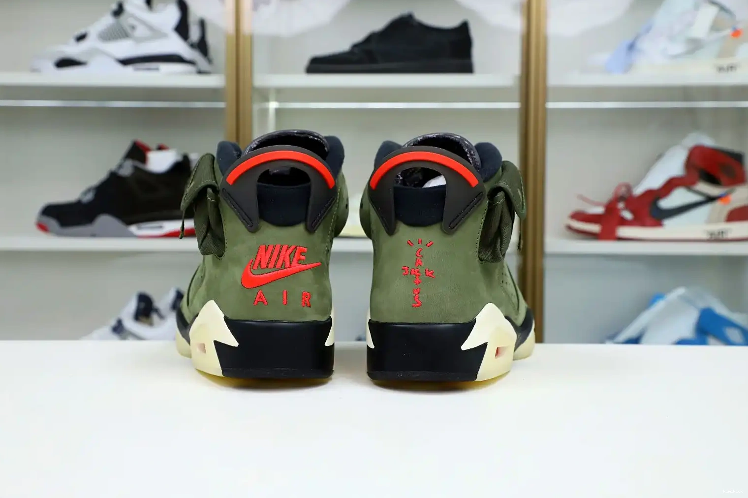 RETRO X JORDAN 'OLIVE' 6 AIR SCOTT TRAVIS Kimikick 0216