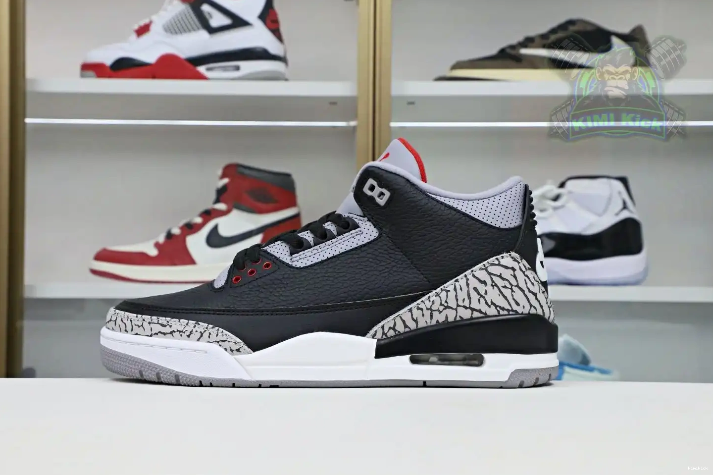 Jordan  Jordan 3 Air retro Kimikick 2018（854262-001） blackcement 0214