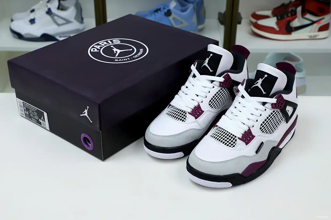 JORDAN PARIS AIR Kimikick RETRO X 'BORDEAUX' SAINT-GERMAIN JORDAN AIR 4 0211