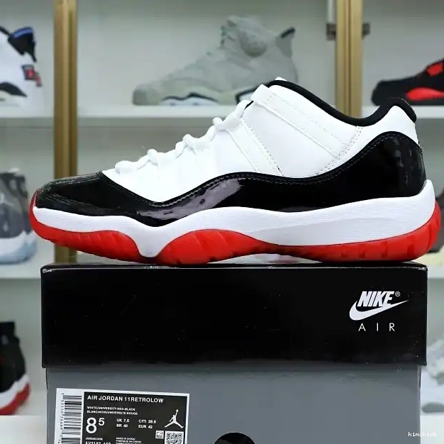 Kimikick BRED AIR WHITE JORDAN 11 LOW 0222