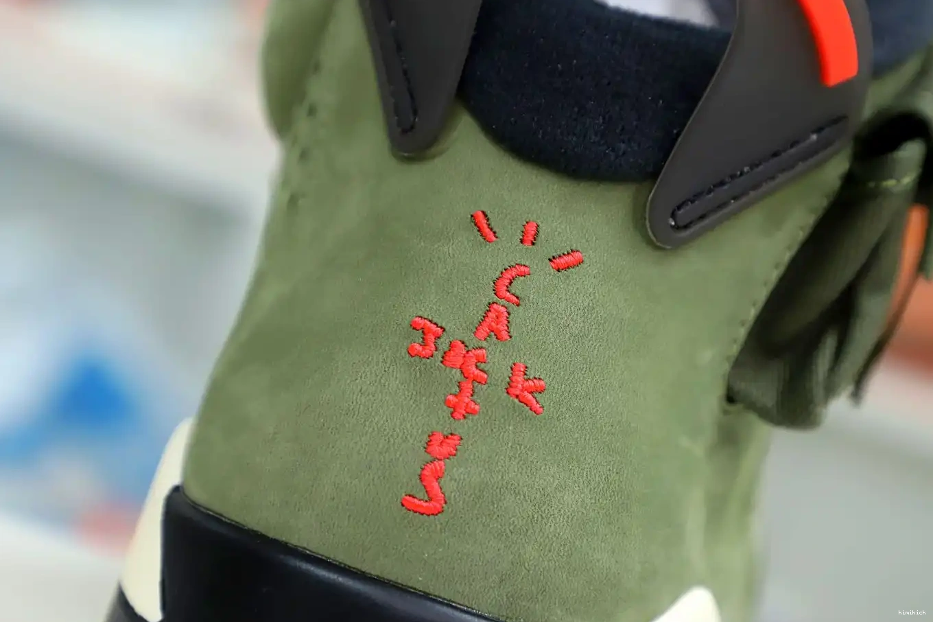 RETRO X JORDAN 'OLIVE' 6 AIR SCOTT TRAVIS Kimikick 0216