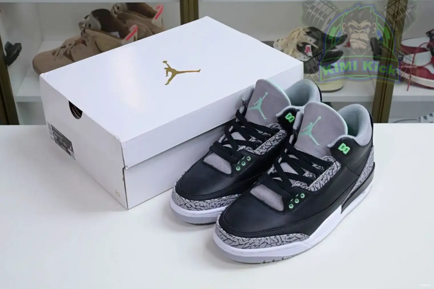 Glow Air Jordan 3 Green Kimikick 0207