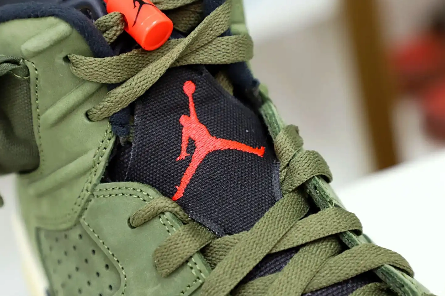 RETRO X JORDAN 'OLIVE' 6 AIR SCOTT TRAVIS Kimikick 0216