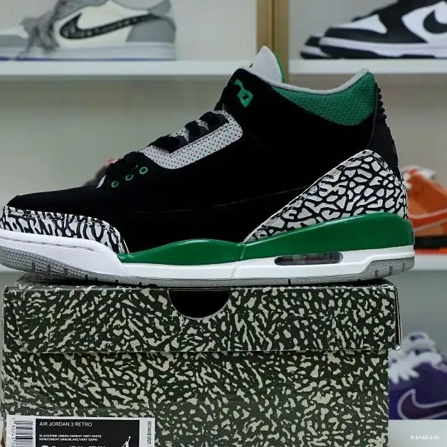 Kimikick JORDAN 3 PINE GREEN AIR 0222