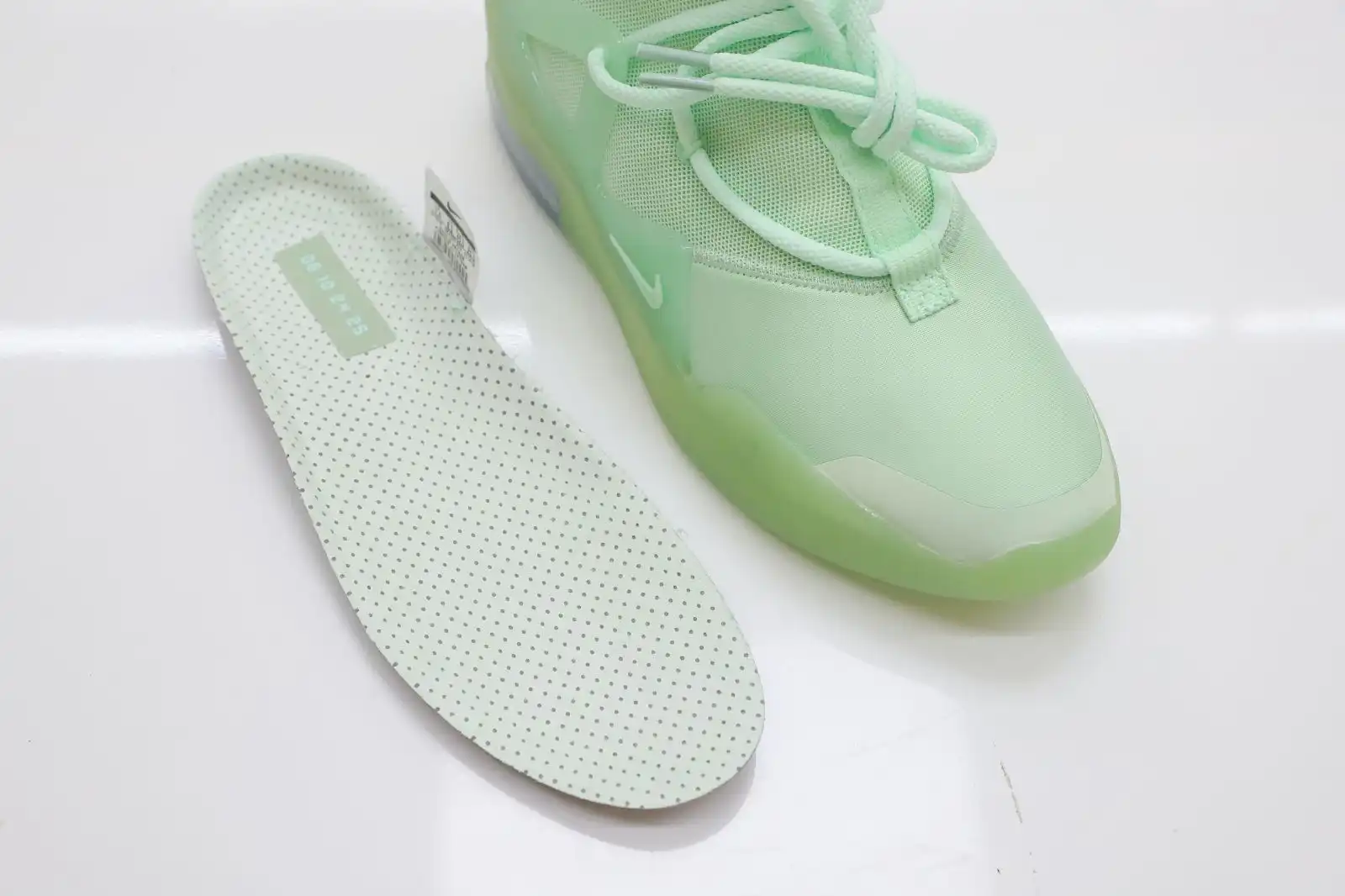 Kimikick Nike Air Fear of God 1  frosted spruce fog 0201