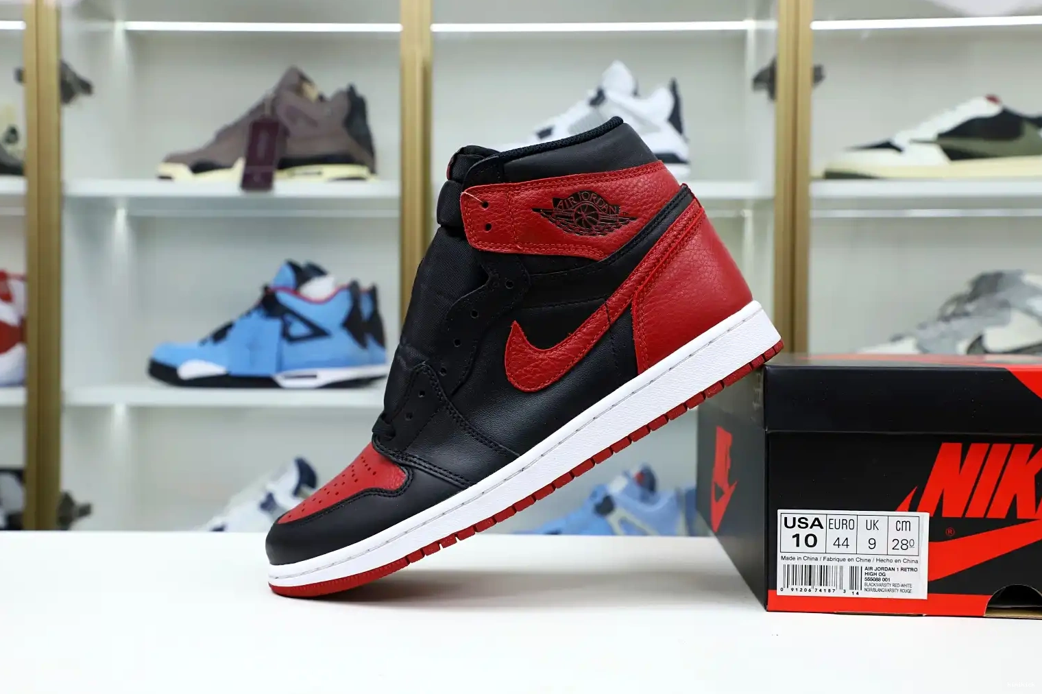 1 OG RETRO JORDAN Kimikick 'BRED' AIR HIGH 0210