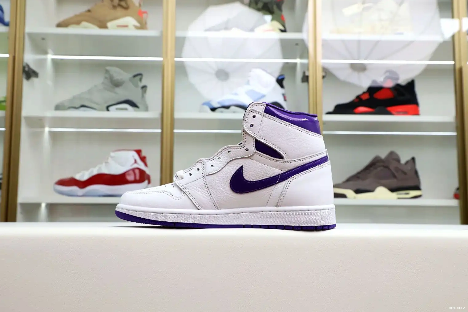 Purple High Air 1 Jordan Kimikick Court OG 0210