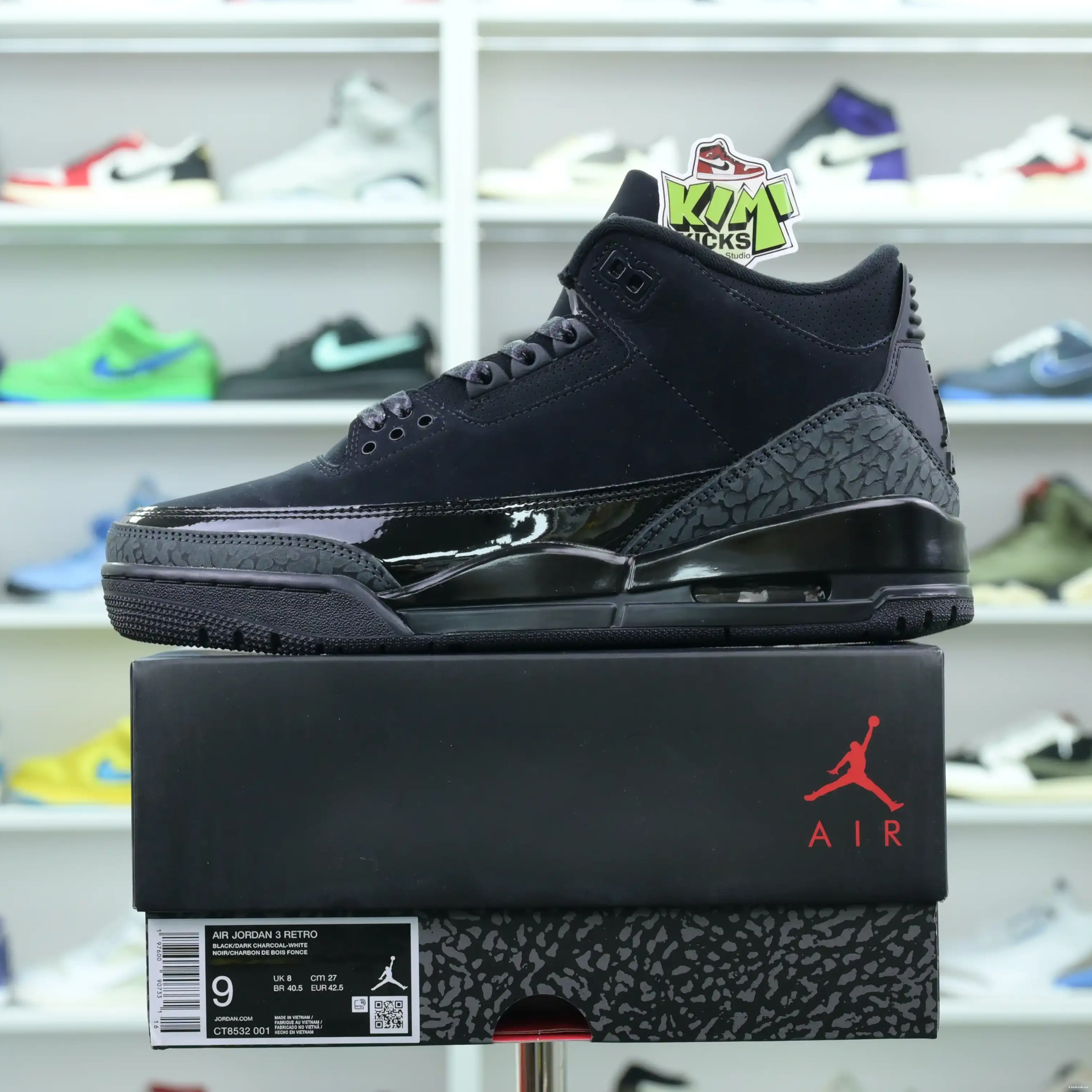 Air Jordan3“Black Cat” Kimikick Jordan 0226