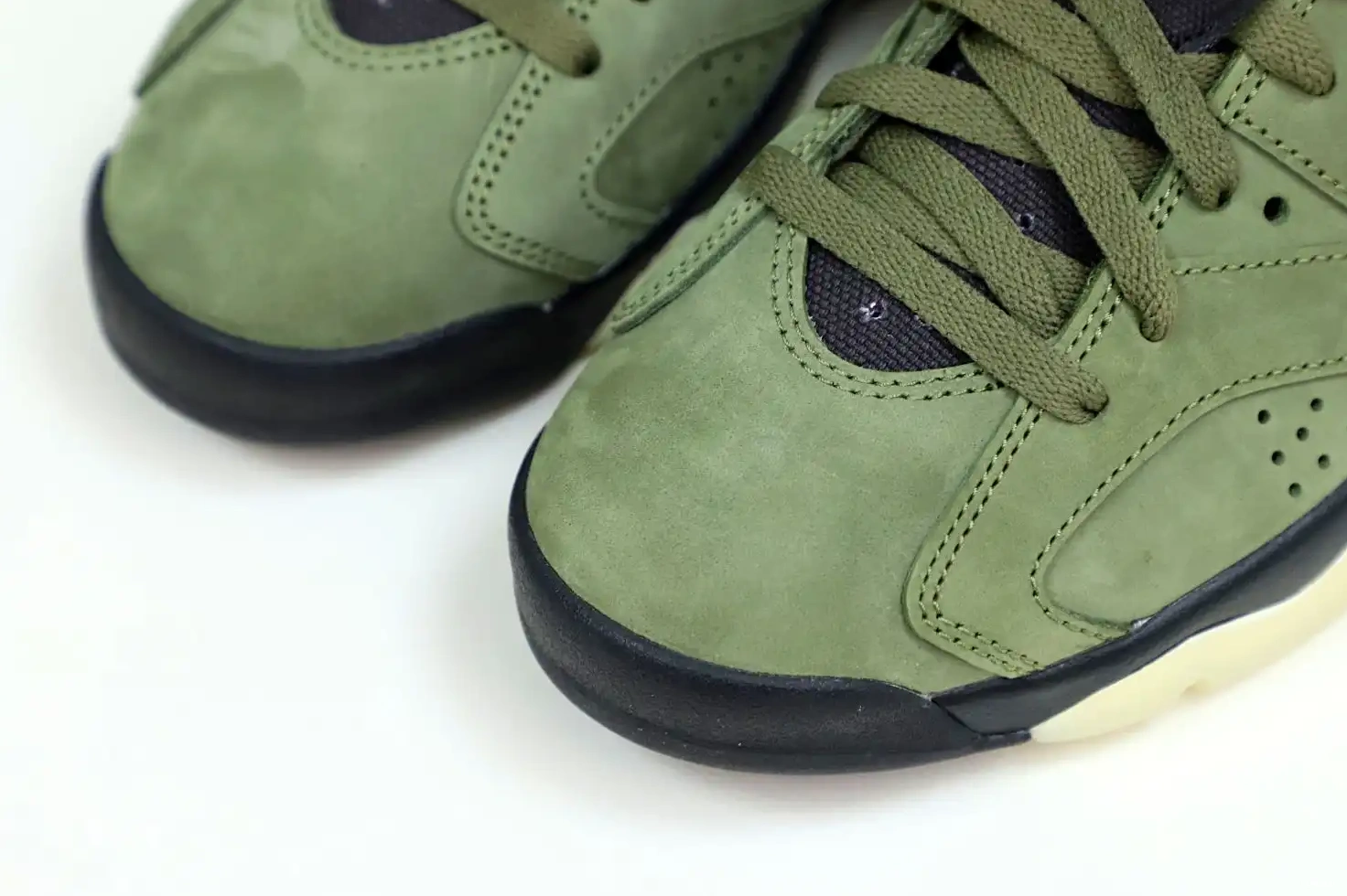 RETRO X JORDAN 'OLIVE' 6 AIR SCOTT TRAVIS Kimikick 0216