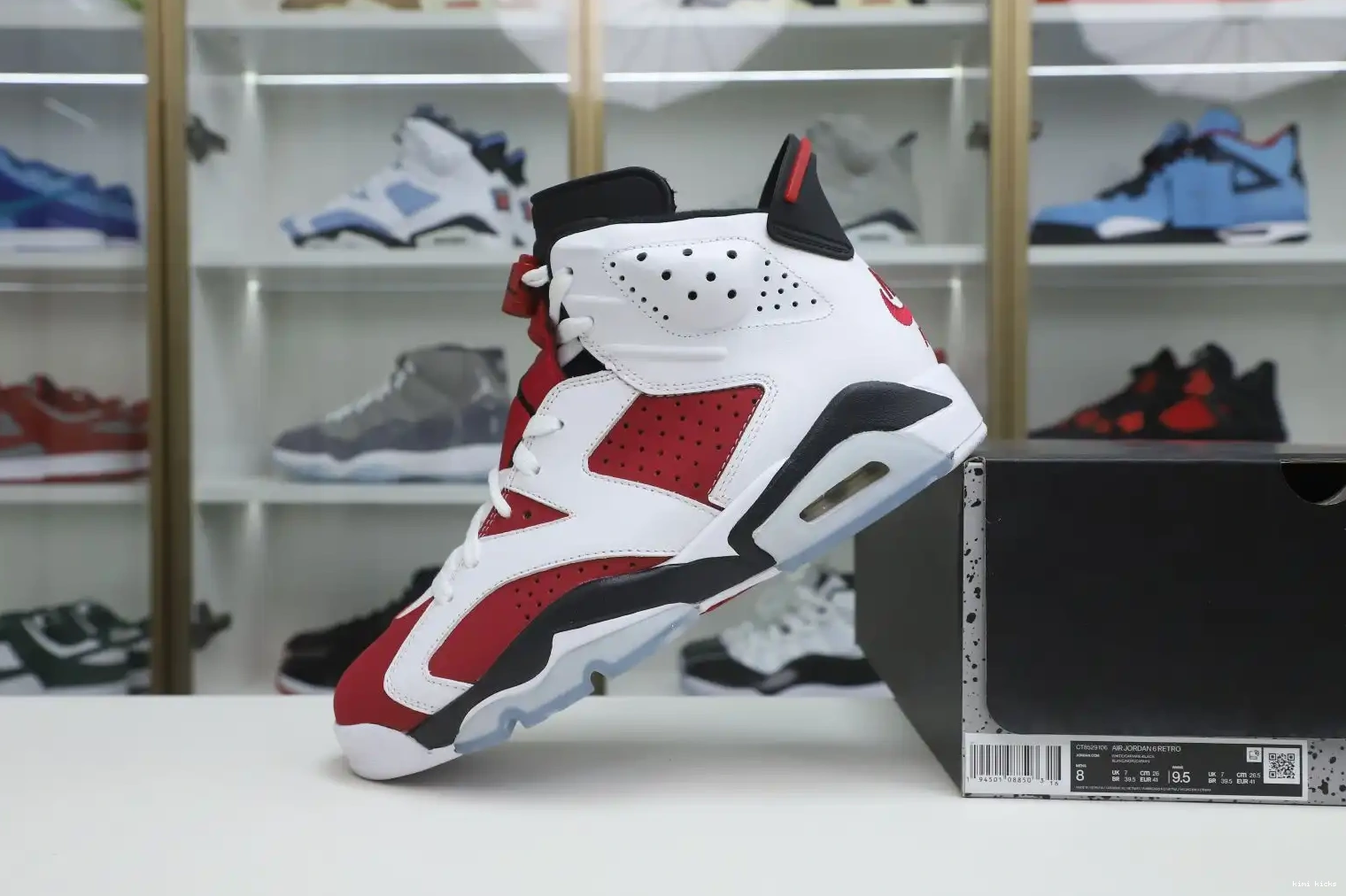 OG AIR 2021 RETRO JORDAN Kimikick 'CARMINE' 6 0209