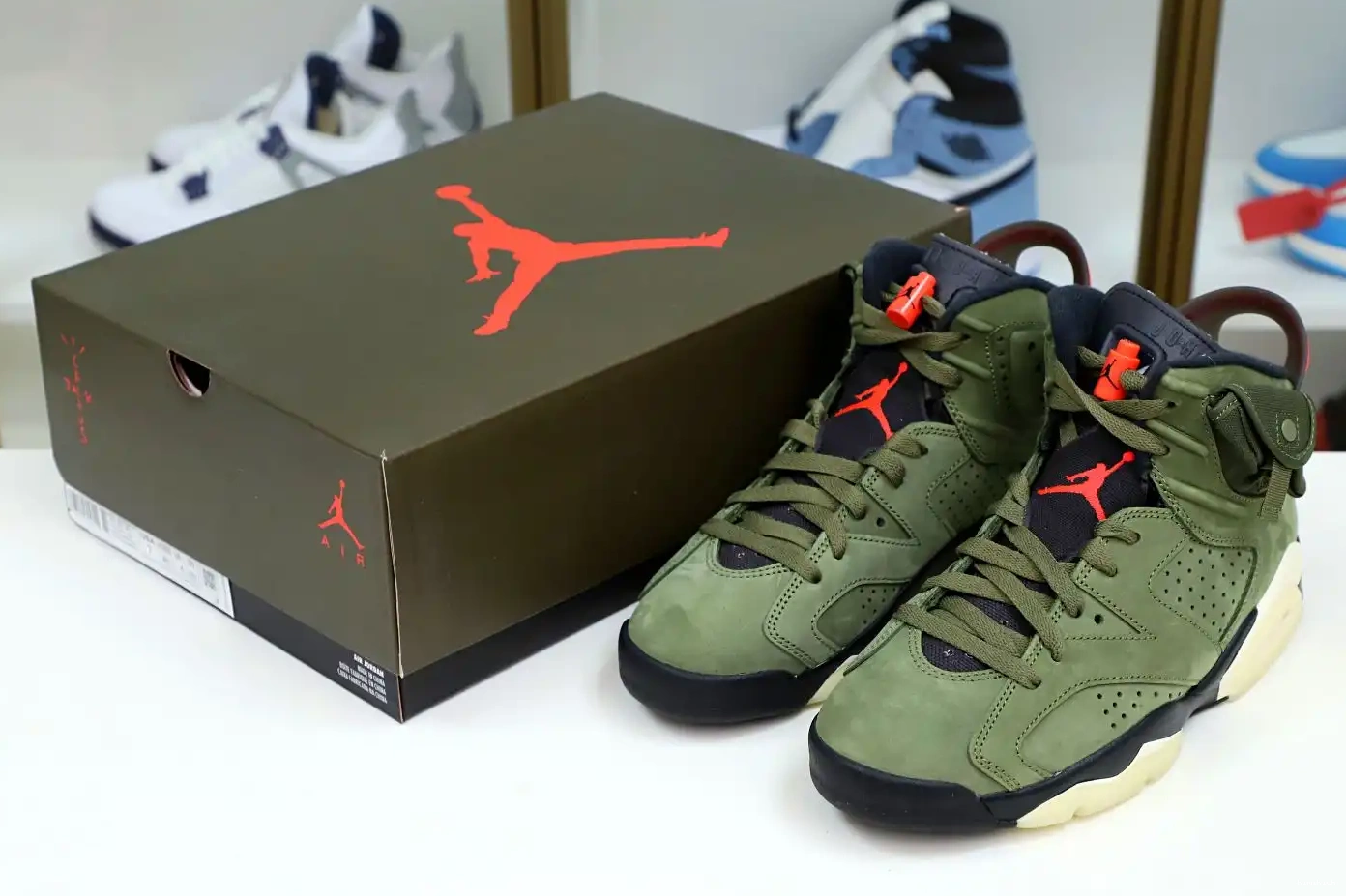 'OLIVE' RETRO Kimikick 6 JORDAN TRAVIS AIR SCOTT X 0210