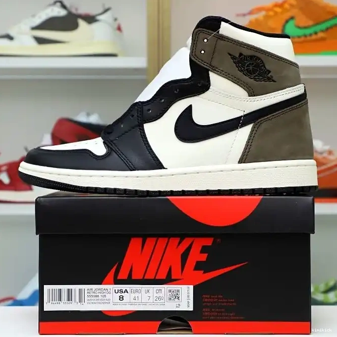 'DARK RETRO MOCHA' AIR JORDAN 1 Kimikick OG HIGH 0224