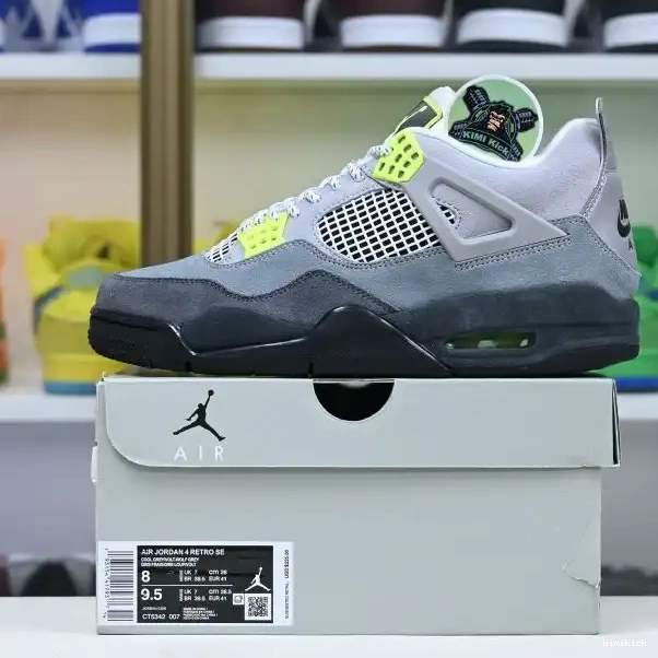 4 retro Kimikick Jordan Jordan Air se'95neon 0216