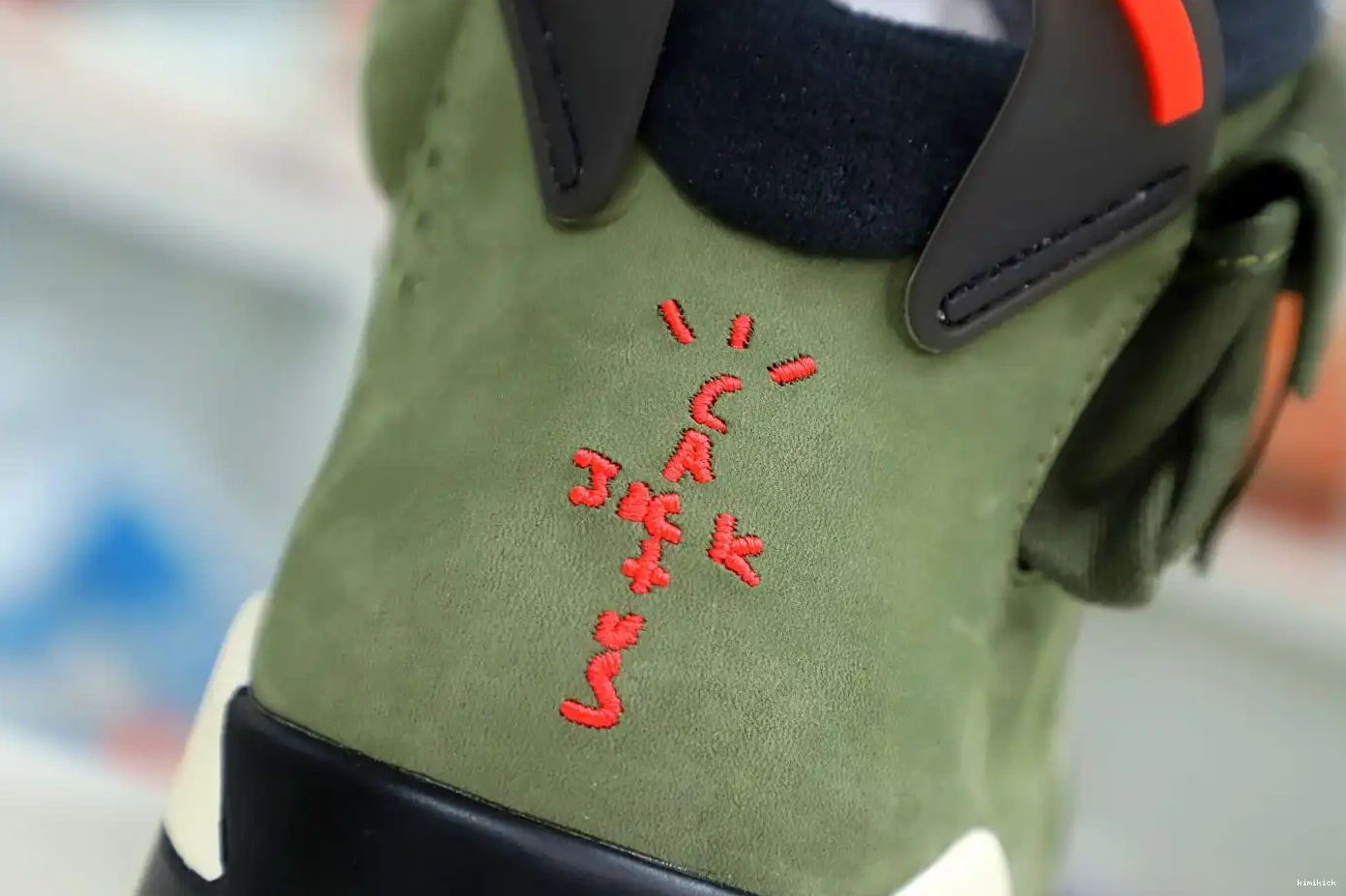 'OLIVE' RETRO Kimikick 6 JORDAN TRAVIS AIR SCOTT X 0210