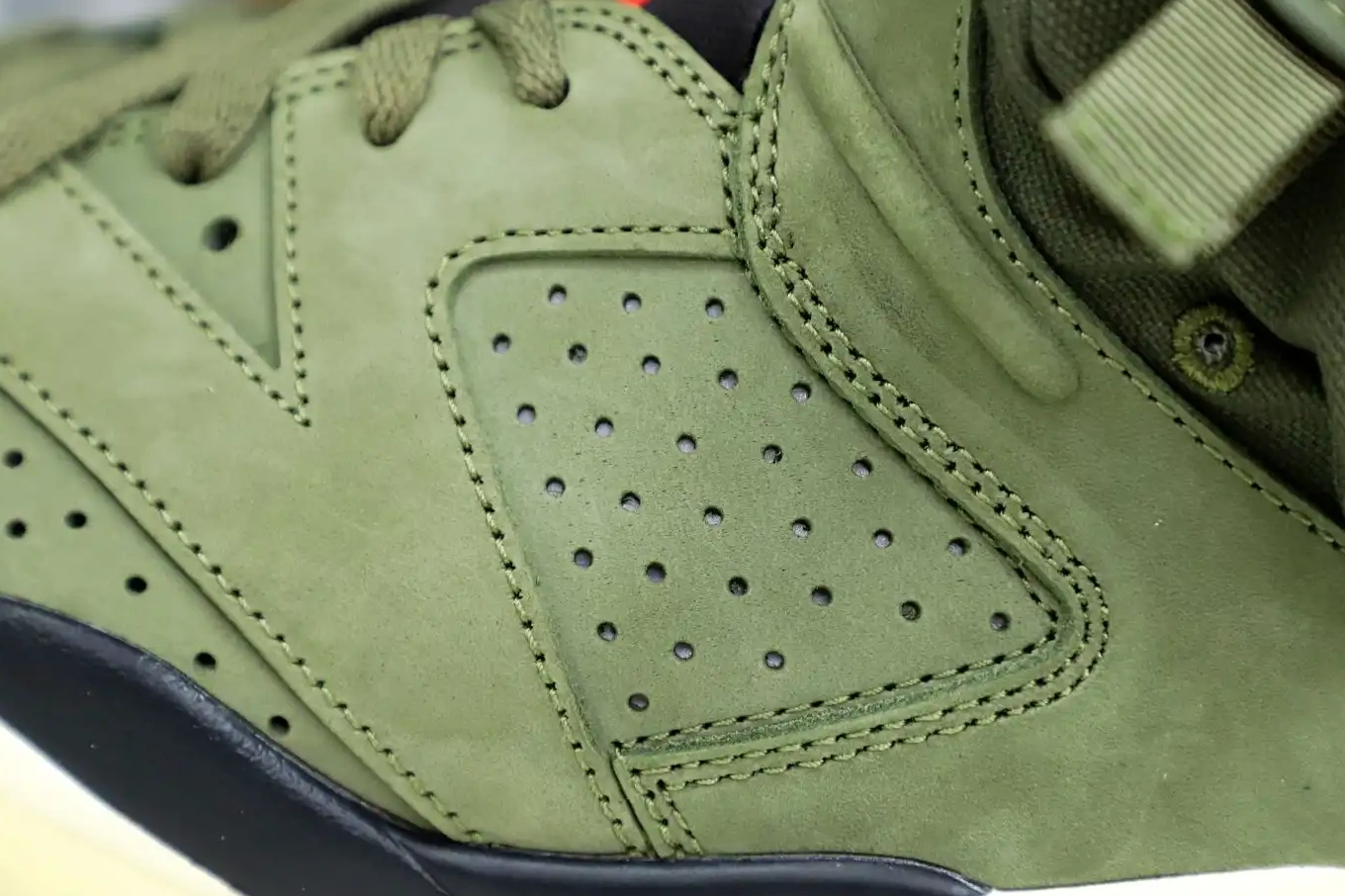 RETRO X JORDAN 'OLIVE' 6 AIR SCOTT TRAVIS Kimikick 0216