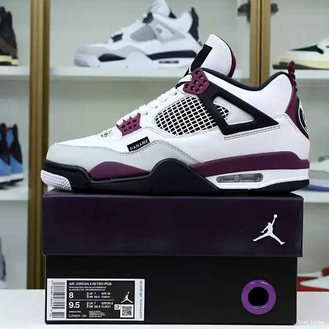 JORDAN PARIS AIR Kimikick RETRO X 'BORDEAUX' SAINT-GERMAIN JORDAN AIR 4 0211