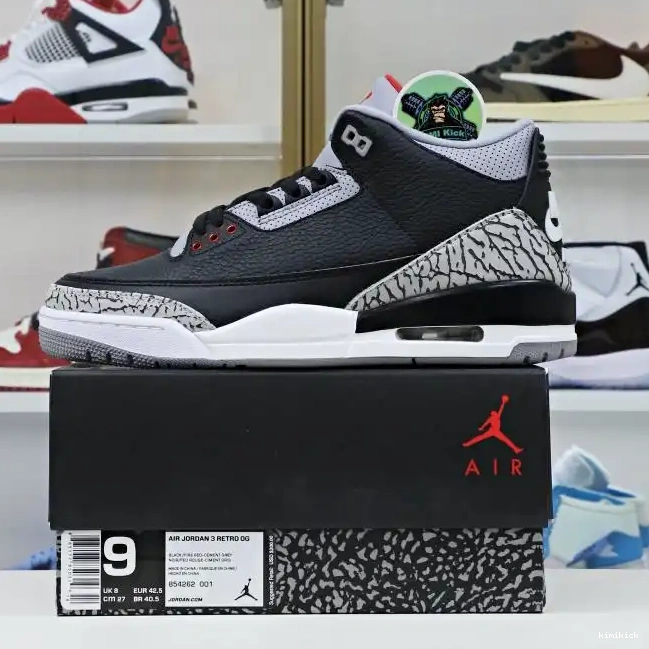 Jordan  Jordan 3 Air retro Kimikick 2018（854262-001） blackcement 0214