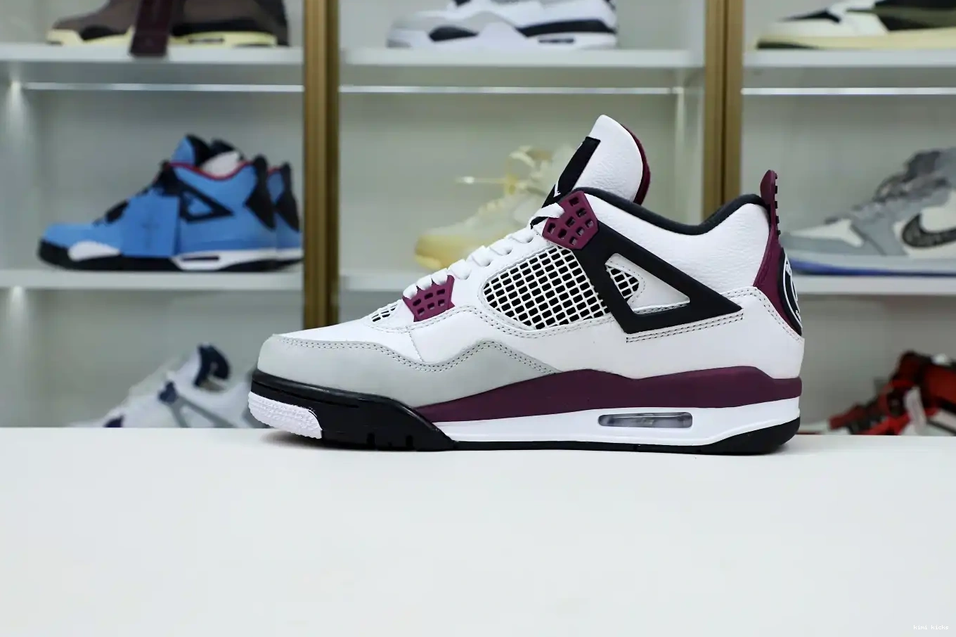 JORDAN PARIS AIR Kimikick RETRO X 'BORDEAUX' SAINT-GERMAIN JORDAN AIR 4 0211