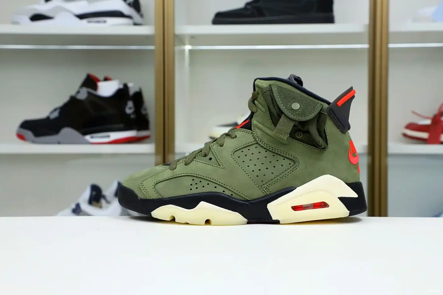 'OLIVE' RETRO Kimikick 6 JORDAN TRAVIS AIR SCOTT X 0210