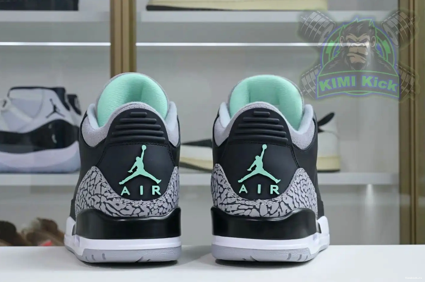 Kimikick 3 Green Air Jordan Glow 0213