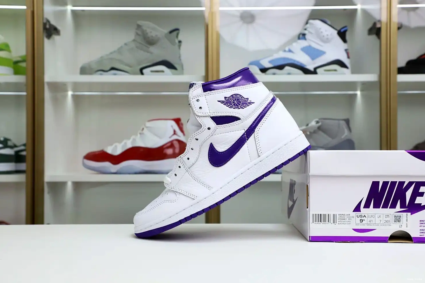 Purple High Air 1 Jordan Kimikick Court OG 0210