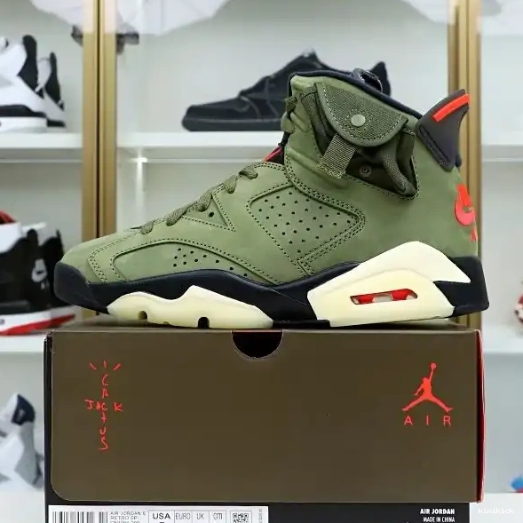 RETRO X JORDAN 'OLIVE' 6 AIR SCOTT TRAVIS Kimikick 0216