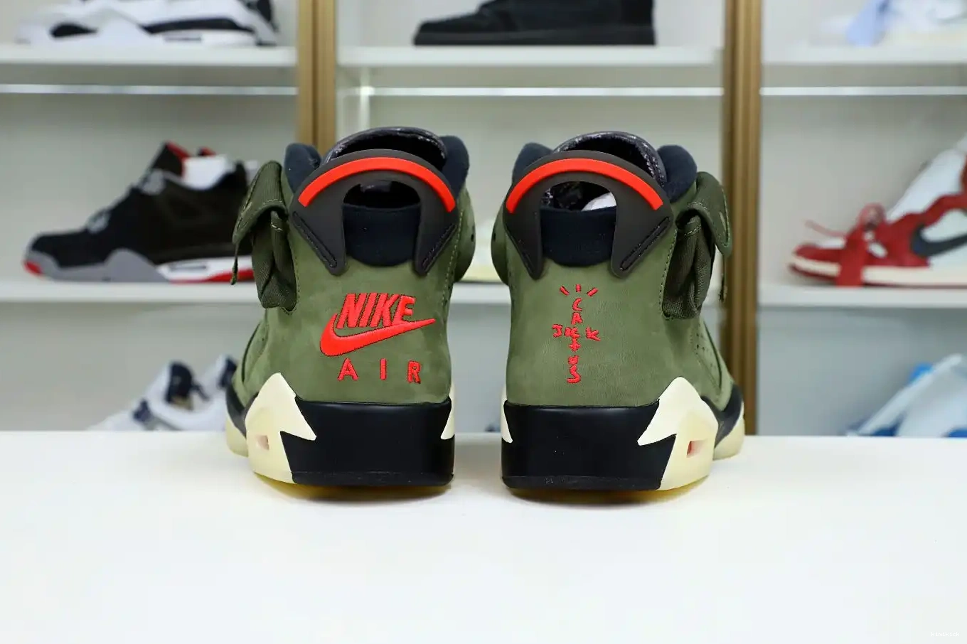 'OLIVE' RETRO Kimikick 6 JORDAN TRAVIS AIR SCOTT X 0210