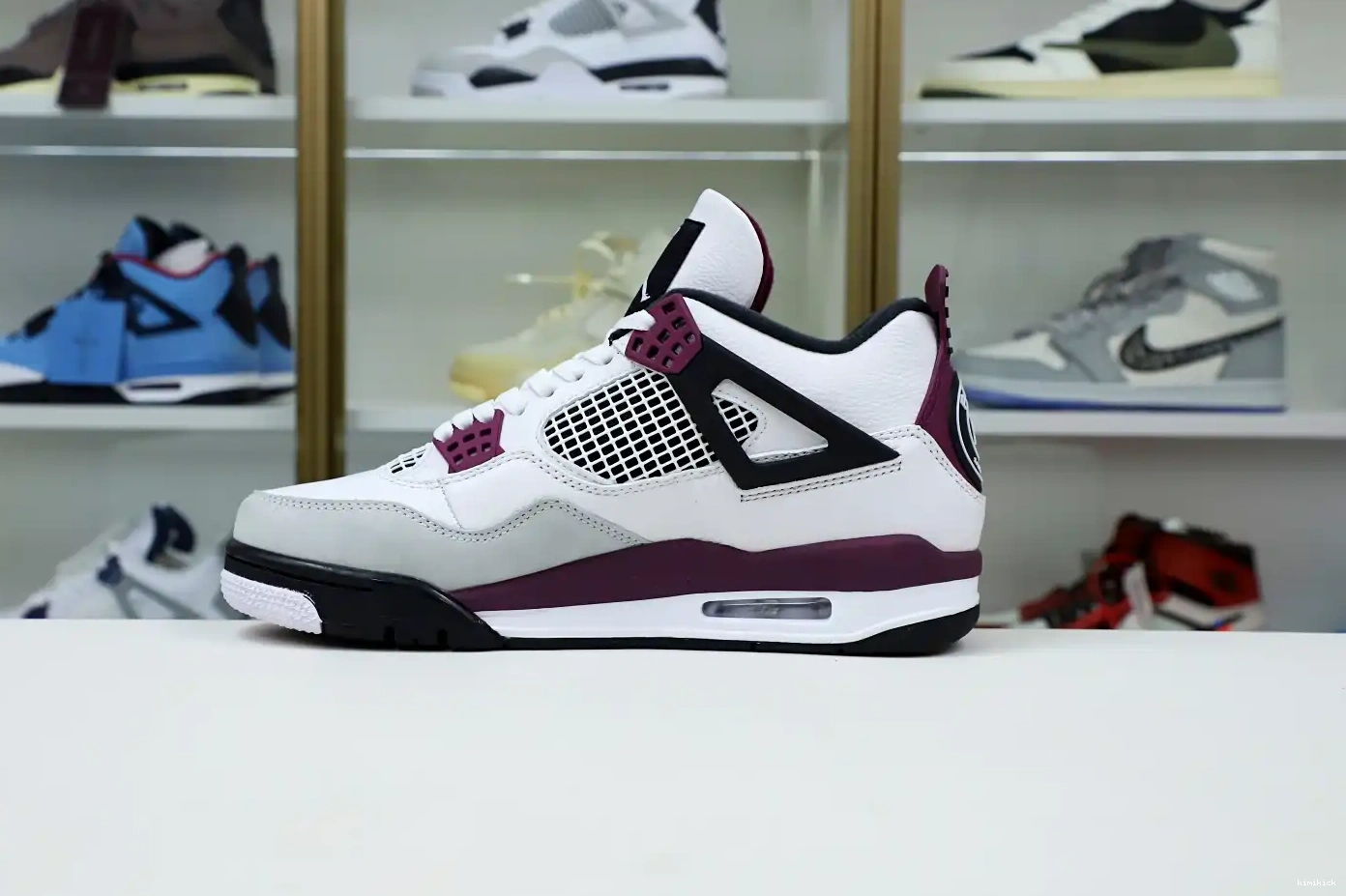 PARIS X RETRO SAINT-GERMAIN Kimikick 'BORDEAUX' AIR JORDAN JORDAN 4 AIR 0316