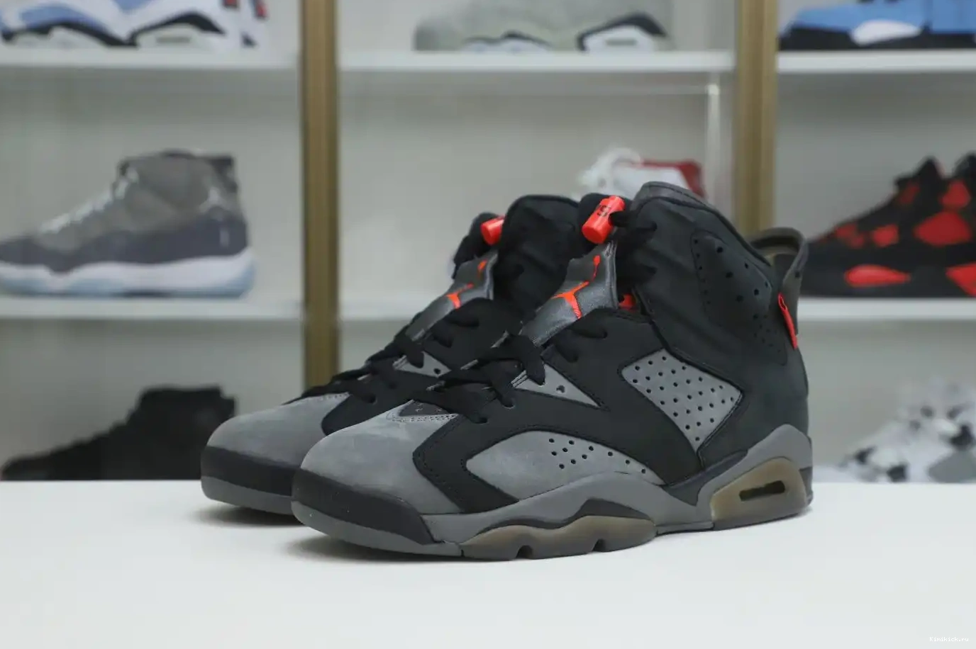 X JORDAN 6 SAINT-GERMAIN 'IRON AIR GREY' RETRO Kimikick PARIS 0318